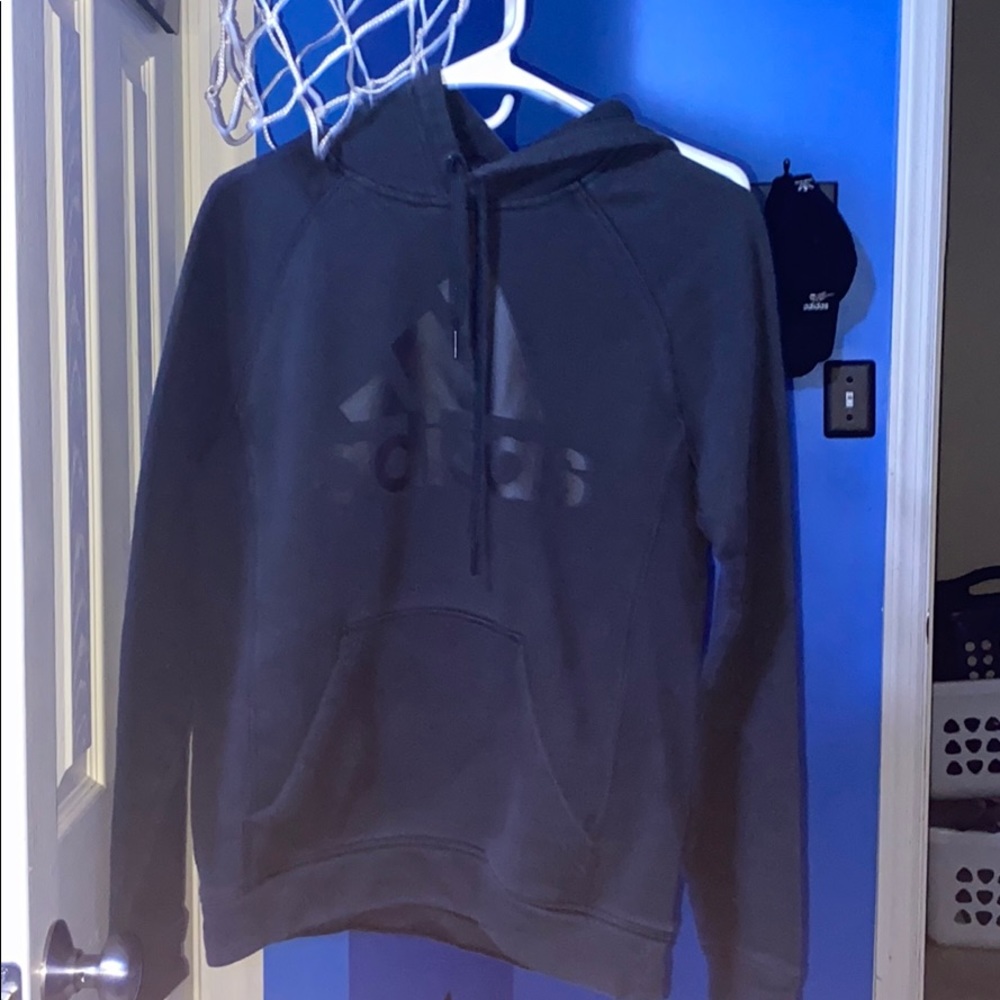 Basic Black Adidas Hoodie